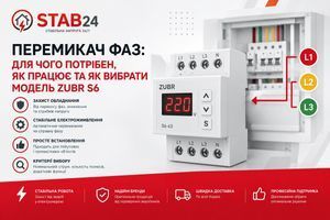 Ілюстрація до статті Перемикач фаз: для чого потрібен, як працює та як вибрати модель ZUBR S6 &mdash; Stab24