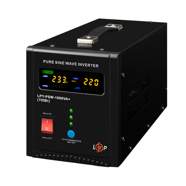 ИБП LogicPower LPY-PSW-1000VA+ (700Вт) 10A/15A с правильной синусоидой 12V (LP22871) LP22871 &mdash; фото в интернет-магазине Stab24
