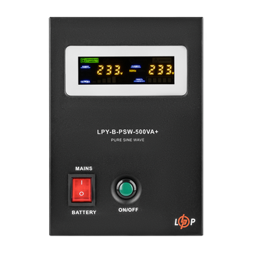 ДБЖ з правильною синусоїдою 12V LogicPower LPY-B-PSW-500VA+ (350 Вт) 5A/10A (LP4149) LP4149 &mdash; фото в інтернет-магазині Stab24