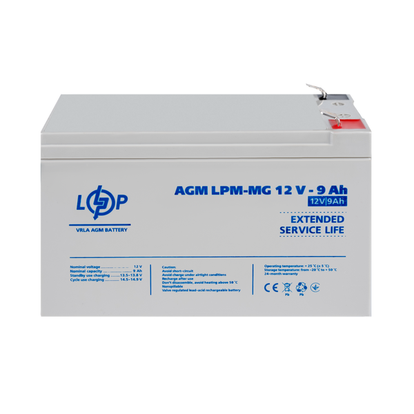Аккумулятор мультигелевый LogicPower LPM-MG 12V - 9 Ah (LP6555) LP6555 &mdash; фото в интернет-магазине Stab24