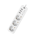 Сетевой фильтр Logic Power PREMIUM LP-X3 USB 4 м White (2200Вт) (LP19526) LP19526 &mdash; фото 3
