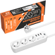 Сетевой фильтр Logic Power PREMIUM LP-X3 USB 4 м White (2200Вт) (LP19526) LP19526 &mdash; фото 1