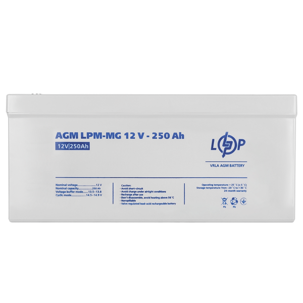Акумулятор мультигелевий LogicPower LPM-MG 12V - 250 Ah (LP4198) LP4198 &mdash; фото в інтернет-магазині Stab24