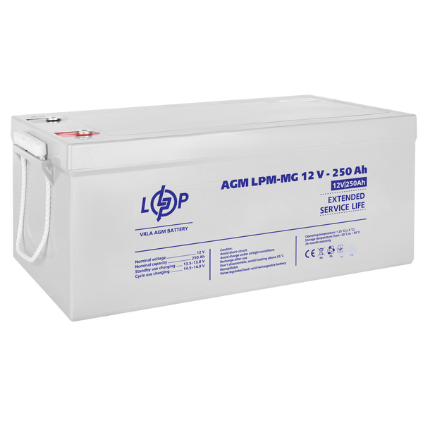 Акумулятор мультигелевий LogicPower LPM-MG 12V - 250 Ah (LP4198) LP4198 &mdash; фото в інтернет-магазині Stab24