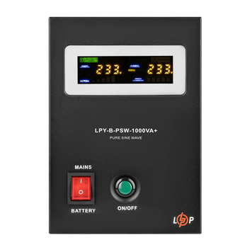 ДБЖ з правильною синусоїдою 12V LogicPower LPY-B-PSW-1000VA+(700Вт) 10A/20A (LP4151) LP4151 &mdash; фото в інтернет-магазині Stab24