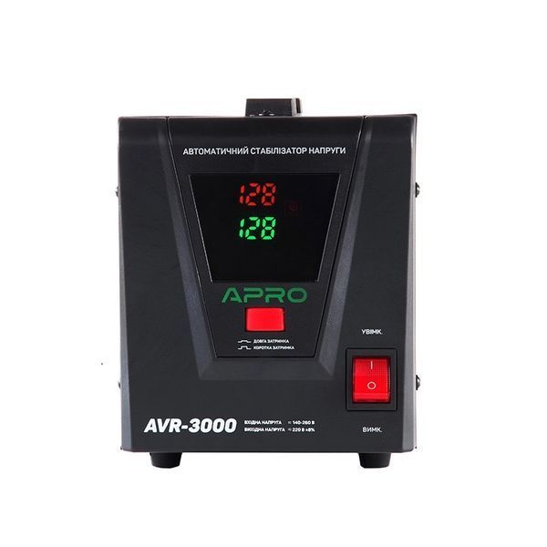 Стабілізатор напруги 2400Вт APRO AVR-3000 (852023) 852023 &mdash; фото в інтернет-магазині Stab24