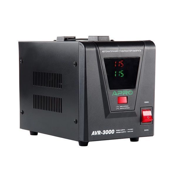 Стабілізатор напруги 2400Вт APRO AVR-3000 (852023) 852023 &mdash; фото в інтернет-магазині Stab24