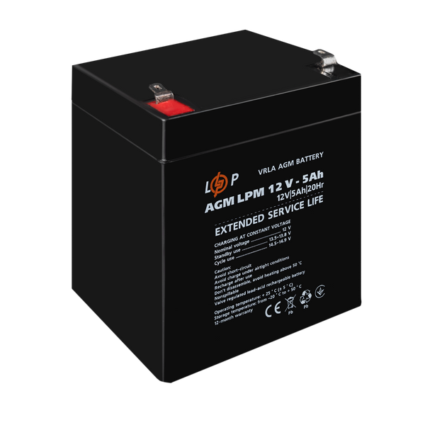 Аккумулятор AGM Logic Power LPM 12V - 5 Ah (LP3861) LP3861 &mdash; фото в интернет-магазине Stab24