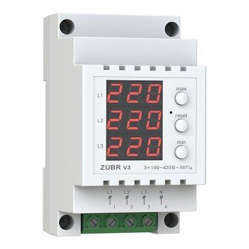 Трифазний вольтметр ZUBR V3 V3 &mdash; фото в інтернет-магазині Stab24