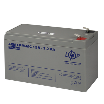 Акумулятор мультигелевий LogicPower LPM-MG 12V - 7.2 Ah (LP6553) LP6553 &mdash; фото в інтернет-магазині Stab24