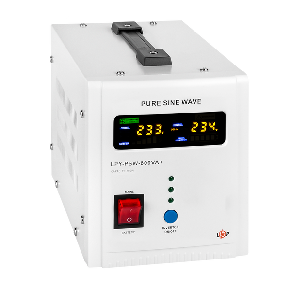ДБЖ з правильною синусоїдою 12V LogicPower LPY-PSW-800VA+(560Вт)5A/15A (LP4153) LP4153 &mdash; фото в інтернет-магазині Stab24