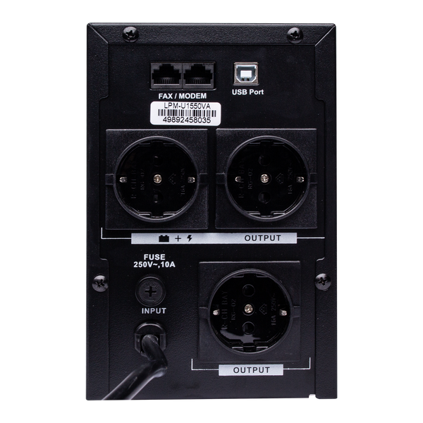 Лінійно-інтерактивне ДБЖ LogicPower LPM-U1550VA (1085Вт) (LP4989) LP4989 &mdash; фото в інтернет-магазині Stab24