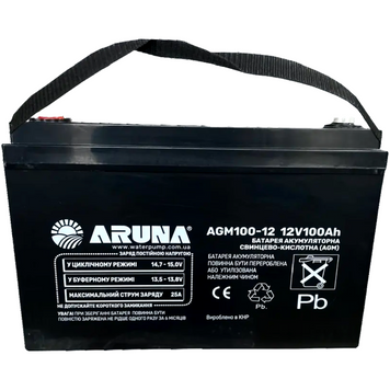 Батарея акумуляторна AGM120-12 &rdquo;ARUNA&rdquo; 87706 &mdash; фото в інтернет-магазині Stab24